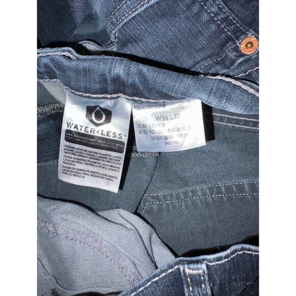 Levi's 559 Jeans Men's 36X30 Dark Wash Blue Relaxed Straight Fit Denim 5 Pocket - Picture 8 of 9